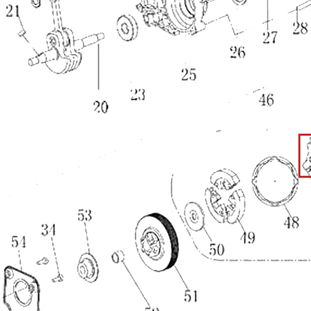 Rotor motoferastrau RURIS DAC 401S, pozitia 47 plansa 2