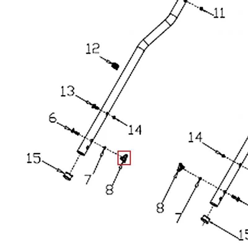 Rozeta scarificator gazon RURIS RXH999, pozitia 8 plansa 1