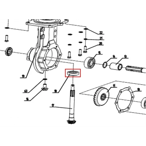 Rulment 30205 RURIS 731FR motosapatoare, piesa motocultor, plansa 2 pozitia 18, cod ps731fr.2024-2-18