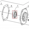 Rulment 30305 motosapa RURIS 650/651KSD, pozitia 9 pe plansa