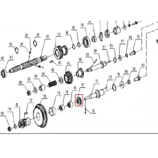 Rulment 51104 motosapa RURIS 1001KSD, pozitia 73, cod ps1001ksd-3-73