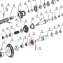 Rulment 51104 motosapa RURIS 1300KS, pozitia 73, cod ps1300ks-3-73
