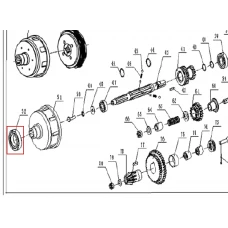Rulment 6007 motosapa RURIS 1001KSD, pozitia 52, cod ps1001ksd-3-52