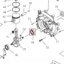 Rulment 6201 motoburghiu RURIS TT10, pozitia 18, cod pstt10-1-18