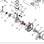 Rulment 6202 atomizor RURIS A103, piesa atomizor, plansa 1 pozitia 22, cod psa103-1-22