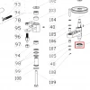Rulment 6203-2Z RURIS DAC 777K motocositoare, pozitia 115 plansa 4 a masinii