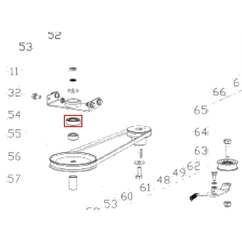 Rulment 6203-RS RURIS DAC 777K, piesa motocositoare, plansa 3 pozitia 55, cod ps777k-55