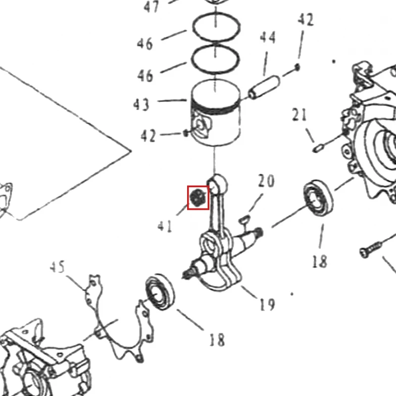 Rulment ace motoburghiu RURIS TT10, pozitia 41 pe plansa