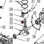 Rulment ace motoburghiu RURIS TT14, pozitia 32, cod pstt14-1-32