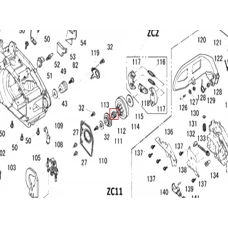Rulment ace motoferastrau RURIS 142, pozitia 113, cod ps141-1-113
