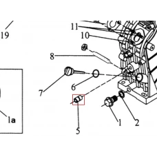 Rulment ace motosapa RURIS 650/651KSD, pozitia 5, cod ps173f-1-5