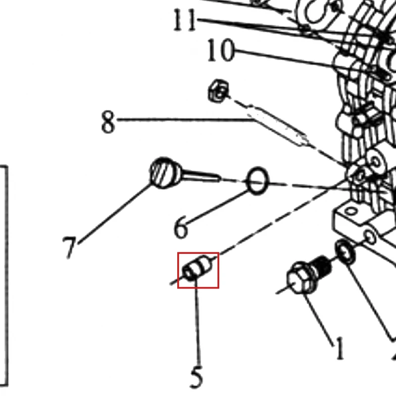 Rulment ace motosapa RURIS 650/651KSD, pozitia 5 pe plansa