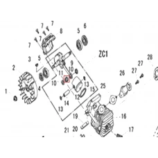 Rulment ace motoferastrau RURIS 142, pozitia 11, cod ps141-1-11