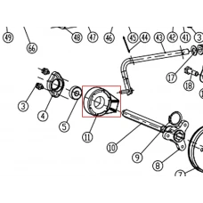 Rulment freza zapada RURIS Parang 604, pozitia 11, cod ps604-3-11
