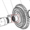 Rulment K18x24x20 RURIS ps815-2-6, pozitia 6 plansa 2