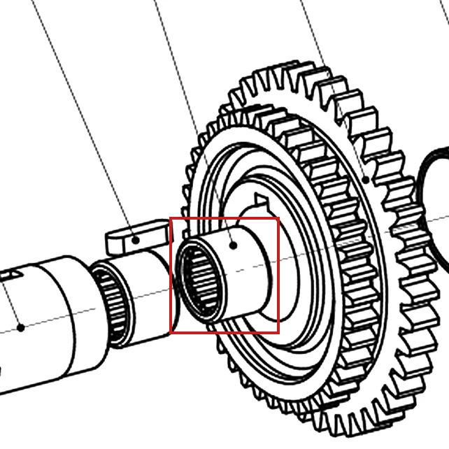 Rulment K18x24x20 RURIS ps815-2-6, pozitia 6 plansa 2