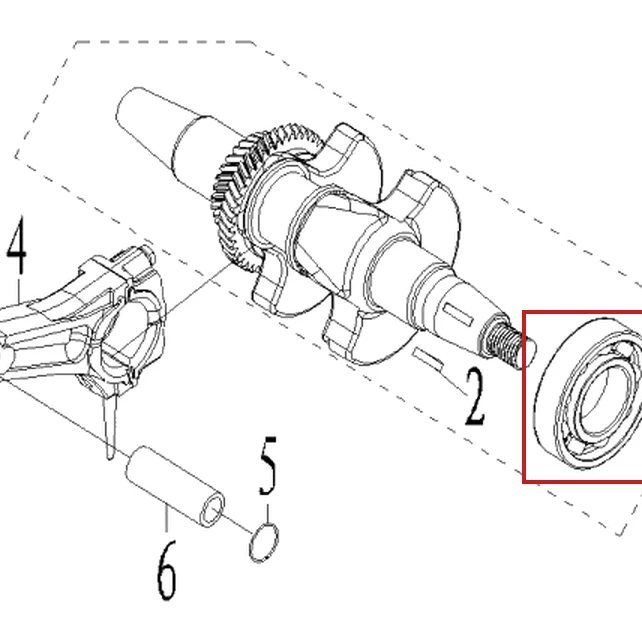 Rulment 6206 RURIS RXD 1700 masina defrisat, pozitia 3 plansa 12