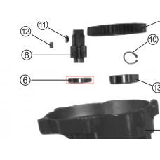 Rulment motoburghiu RURIS TT10, pozitia 6, cod pstt10-2-6