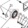 Rulment motosapa RURIS 650/651KSD, pozitia 19 pe plansa