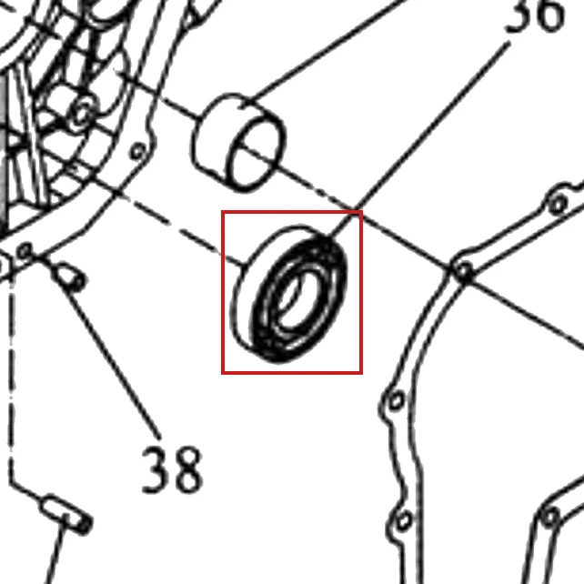 Rulment motosapa RURIS 650/651KSD, pozitia 36 pe plansa