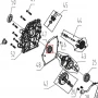 Rulment motor motocultor RURIS 731K, pozitia 47, cod ps731k-3-47