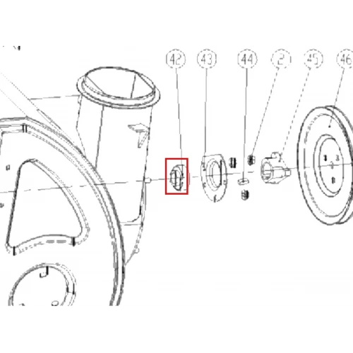 Rulment SB204 freza de zapada RURIS Retezat 620, plansa 2 pozitia 42, cod ps620-2-42
