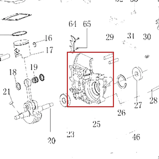 Semicarter drept motoferastrau RURIS DAC 401S, pozitia 25 plansa 2