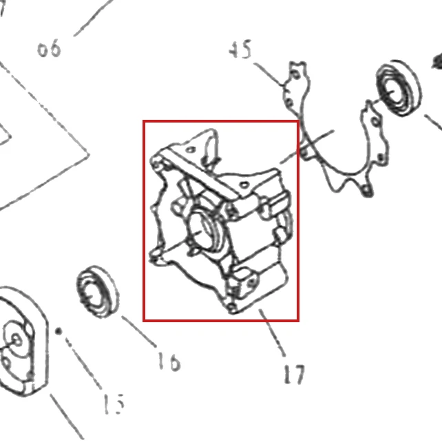 Semicarter motoburghiu RURIS TT10, pozitia 17 pe plansa