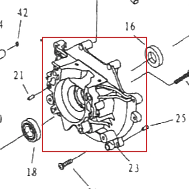 Semicarter motoburghiu RURIS TT10, pozitia 23 pe plansa
