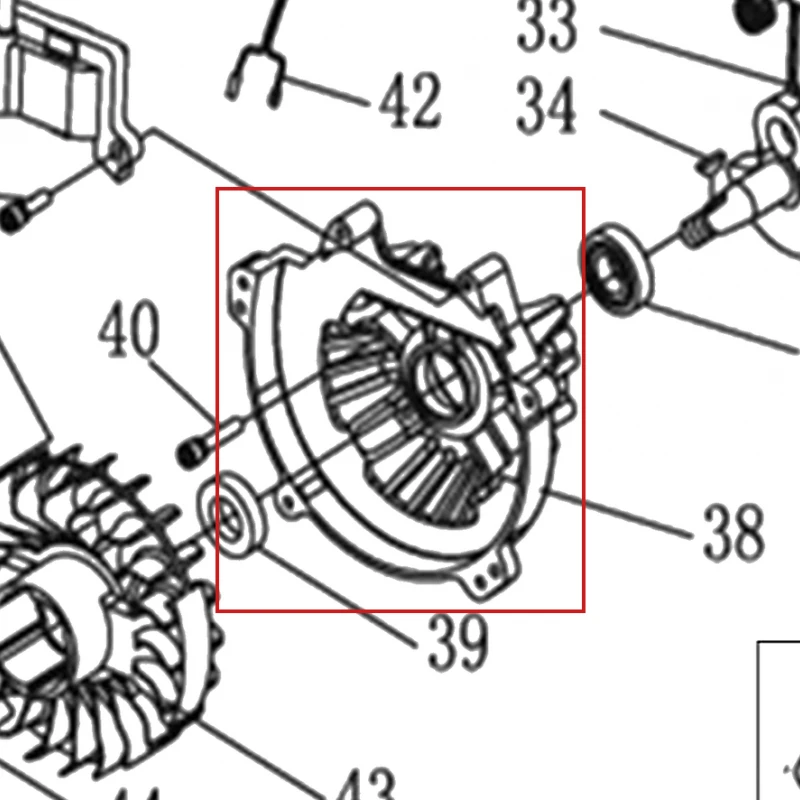 Semicarter motoburghiu RURIS TT14, pozitia 38 pe plansa