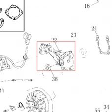 Semicarter stang motoferastrau RURIS DAC 401S, plansa 2 pozitia 22, cod ps401s-2-22