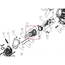 Set segmenti motor motocultor RURIS 731K, pozitia 57, cod ps731k-3-57