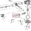 Set segmenti RURIS DAC 130XL masina tuns gazon, pozitia 39 plansa motorului