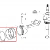 Set segmenti RURIS DAC 777K motocositoare, pozitia 1 plansa 4 a motorului