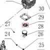 Set segmenti suflanta RURIS A7, pozitia 29 pe plansa
