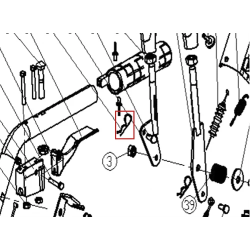 Siguranta bolt freza zapada RURIS Everest 603, pozitia 14, cod ps603-4-14