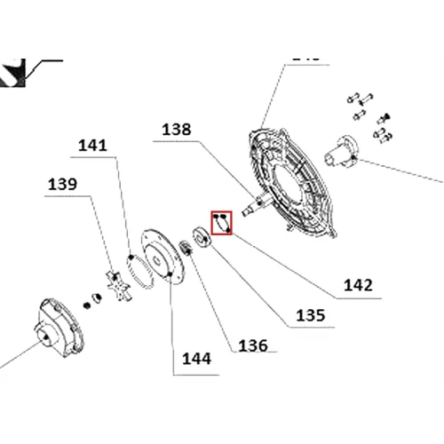 Siguranta rulment atomizor RURIS A103 S, piesa atomizor, plansa 2 pozitia 142, cod psa103s-2-142