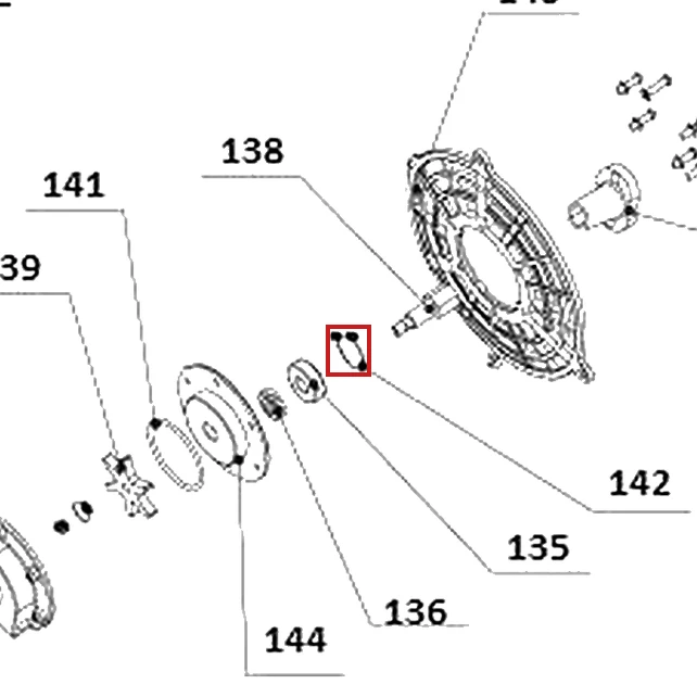 Siguranta rulment atomizor RURIS A103 S, pozitia 142 plansa 2