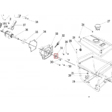 Simering 17x30x6 generator curent RURIS R-Power GE 1000, pozitia 31, cod psbs1500e-31