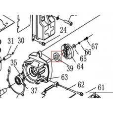 Simering motoburghiu RURIS TT14, pozitia 39, cod pstt14-1-39