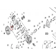 Simering motoferastrau RURIS 142, pozitia 4, cod ps141-1-04