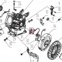 Simering motor motocultor RURIS 731K, pozitia 31, cod ps731k-3-31