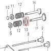 Simering supapa motor scarificator gazon RURIS RXH999, pozitia 13 plansa 12