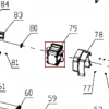 Stator fierastrau electric DAC 322E, pozitia 79 pe plansa