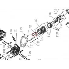 Supapa admisie motor motocultor RURIS 731K, pozitia 61, cod ps731k-3-61