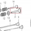 Supapa admisie motor scarificator gazon RURIS RXH999, pozitia 15 plansa 12