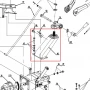 Suport coarne motocultor RURIS 918, pozitia 46, cod ps918-1-46