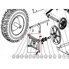 Suport disc frictiune freza zapada RURIS Everest 603, pozitia 17, cod ps603-KC55-02-09