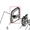 Suport filtru aer motoburghiu RURIS TT14, pozitia 6 pe plansa