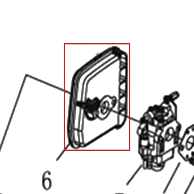 Suport filtru aer motoburghiu RURIS TT14, pozitia 6 pe plansa